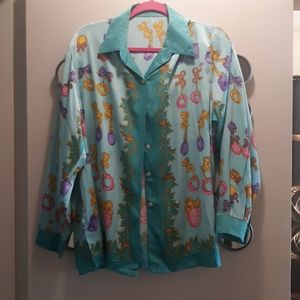 🌺MULTICOLORED SILK Blouse